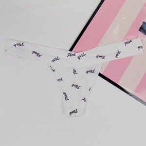 nwt victoria's secret pink logo no show seamless thong